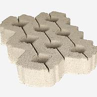 Grastegel 41x61x10 cm MP grijs VLAK 4st/lg