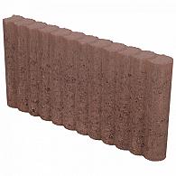 Mini rondobandpalissade 6x25x50 cm bruin