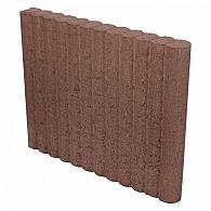 Mini rondobandpalissade 6x40x50 cm bruin