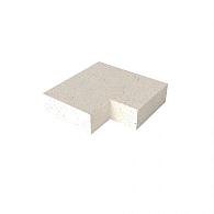 Oud hollands traptrede hoekstuk 90° (37/15) binnen creme 60x60 cm