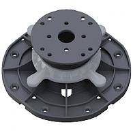 WM stelpoot, hoogte 30-45mm incl. hoek t.b.v. aluminium profiel (verpakking 100 st.)