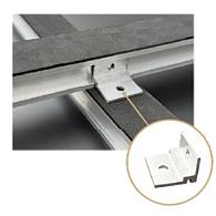 WM cross connector aluminium t.b.v. bevestiging houten onderliggers (verpakking 100st.)