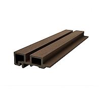 Legro AC20 Rhombus hoekprofiel 8,95x4,5x360 cm (w.m.80x45) Teak