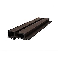 Legro AC20 Rhombus hoekprofiel 8,95x4,5x360 cm (w.m.80x45) Walnoot