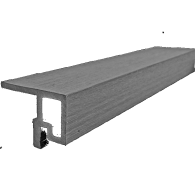 Legro AC10 Rhombus aansluitprofiel 6x4,3x360 cm (w.m.60x35) Basalt