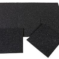 Tegeldrager(rubber) 15x15x1 cm zwart