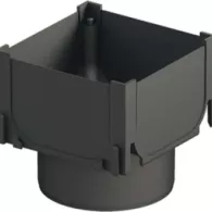 Aco Hexa slotline hoekelement, kunststof zwart, met spie