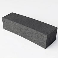 Oud hollands zitelement gebogen 200x60x47 antraciet (radius 10 gr)