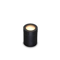 Beja cirkel zwart grondspot | warmwit | 0,5 watt 12 volt