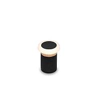 Topo rondom zwart grondspot | warmwit | 0,2 watt 12 volt