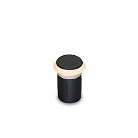 Cuba rondom  zwart grondspot | warmwit | 0,2 watt 12 volt