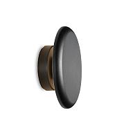 Lousa rondom zwart | wandlamp | warmwit | 4 watt | dimbaar 12 volt
