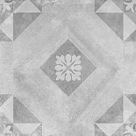 Geoceramica® 60x60x4 symbol block smoke