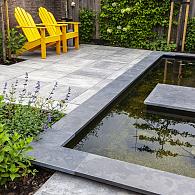 Hoek blue moon honed linea 50/30x50x3cm