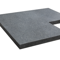 Hoek vijverrand pacific waterjet 50/30x50x3cm