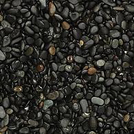 Beach pebbles black 8-16 mm (25kg)