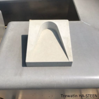 HA-steen recht 24x24x5/13cm Grijs