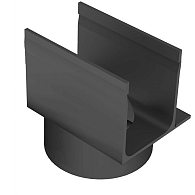 Aco slimline onderuitloop 80mm excentr.