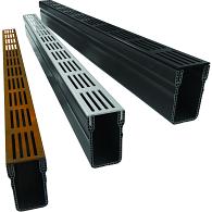 ACO Slimline 100cm, incl. RVS rooster
