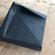 HA-steen hoek 24x24x5/13cm Antraciet