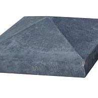 Paalmuts 60x60 zwart beton