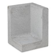 L hoekelement 50x50x100 grijs