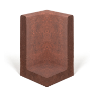 L hoekelement 50x50x80 roestbruin