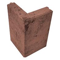 Opsluitband hoekstuk 7x40cm Roestbruin