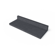Oud hollands traptrede l-vorm 100x40x15 cm antraciet
