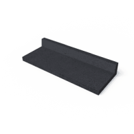 Oud hollands traptrede l-vorm 100x40x15 cm carbon