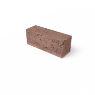 Oud hollands dikformaat 21x7x8 cm roodbruin