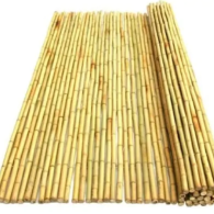 Bamboe Rollen 200x180 cm Kleur: Naturel Stokdikte ca. 2 cm gemaakt van Moso bamboe en gelakt