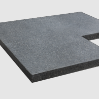 Hoek vijverrand pacific waterjet 50/20x50x3cm