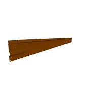 Rigidline 150 x 2200 mm. Corten incl. 3 platte grondpennen en verbindingsplaat