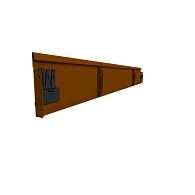 Rigidline 240 x 2160mm Corten incl. 5 grondnagels en verbindingsset