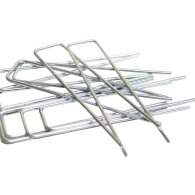 Gronddoekpennen metaal  20 x 3 cm - 100 stuks