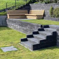 muur  zwem  en stapelelementen