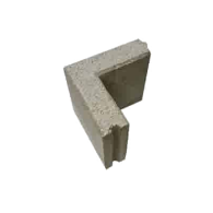 Opsluitband hoekstuk 5x15cm grijs