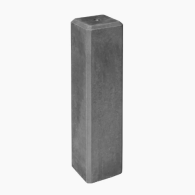 Betonpoer Deluxe 15x15x60cm, Schroefhuls M16, Antraciet