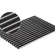 ACO Mat schoonloper 60x40x2 cm alum +rubber zwart