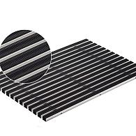 Aco mat schoonloop 100x50x2 cm alum + rubber zwart