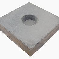 Sierpaal rond 30x100 cm zwart