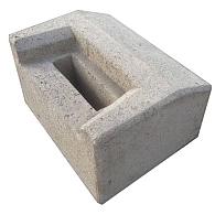 Sluitblok hek grijs en zwart