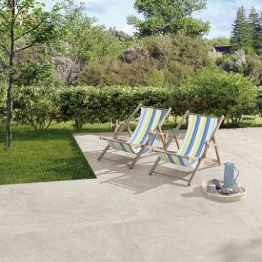 Mapierre 120x120x2cm Ancienne Gris