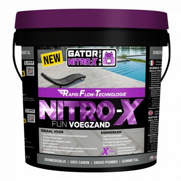 Mbi gator nitro x fijn 12.5 kg donkergriis