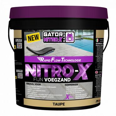 Mbi gator nitro x fijn 12.5 kg taupe