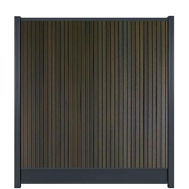 Fencyscherm WPC Rabatplank Rhombus (140mm) Chocolate 20x150x1780mm