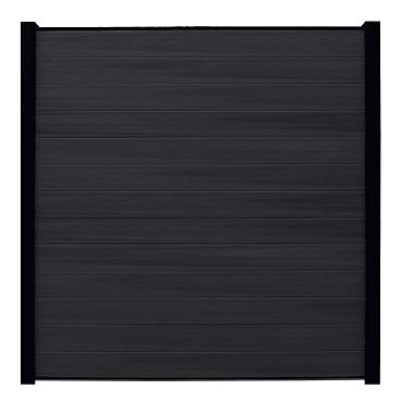 Fencyscherm WPC Rabatplank Rhombus (140mm) Carbon 20x150x1780mm