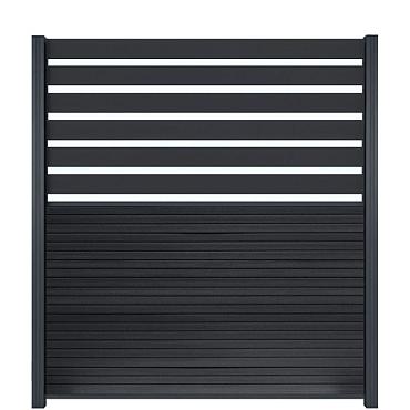 Fencyscherm WPC Rabatplank Rhombus (140mm) Carbon 20x150x1780mm