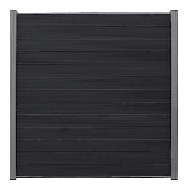 Fencyscherm WPC Rabatplank Rhombus (140mm) Carbon 20x150x1780mm